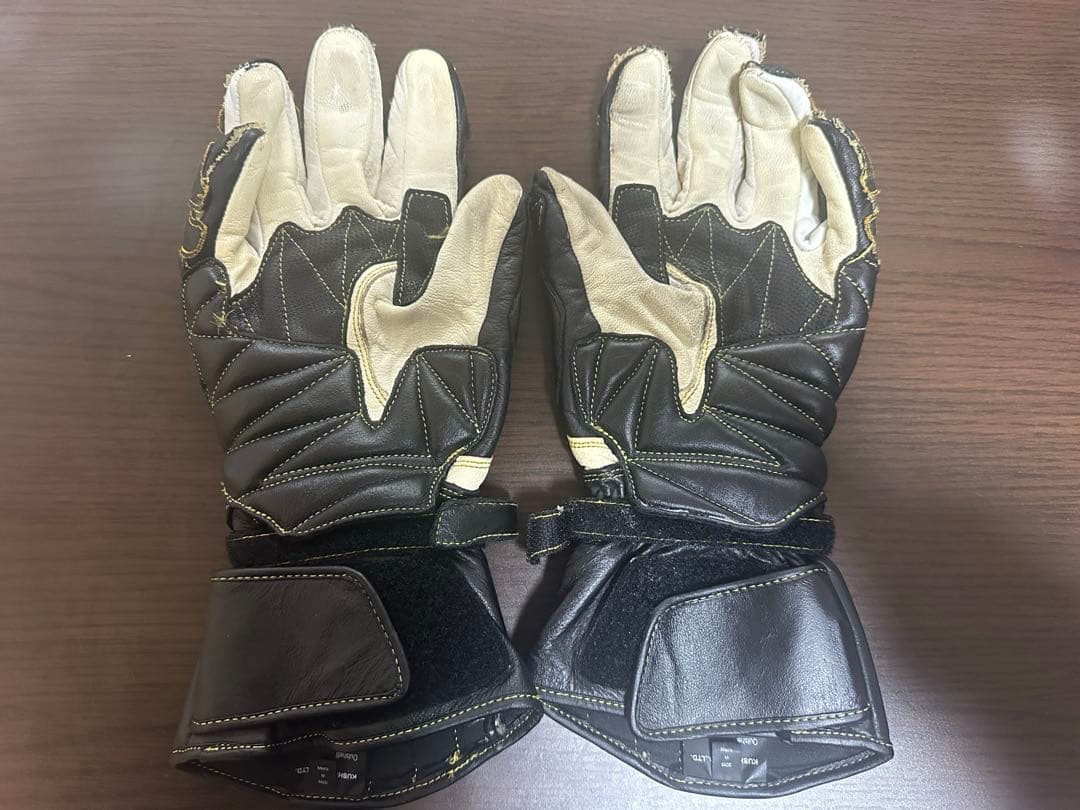 KUSHITANI GPS GLOVES 黒/白 レザー　Mサイズ