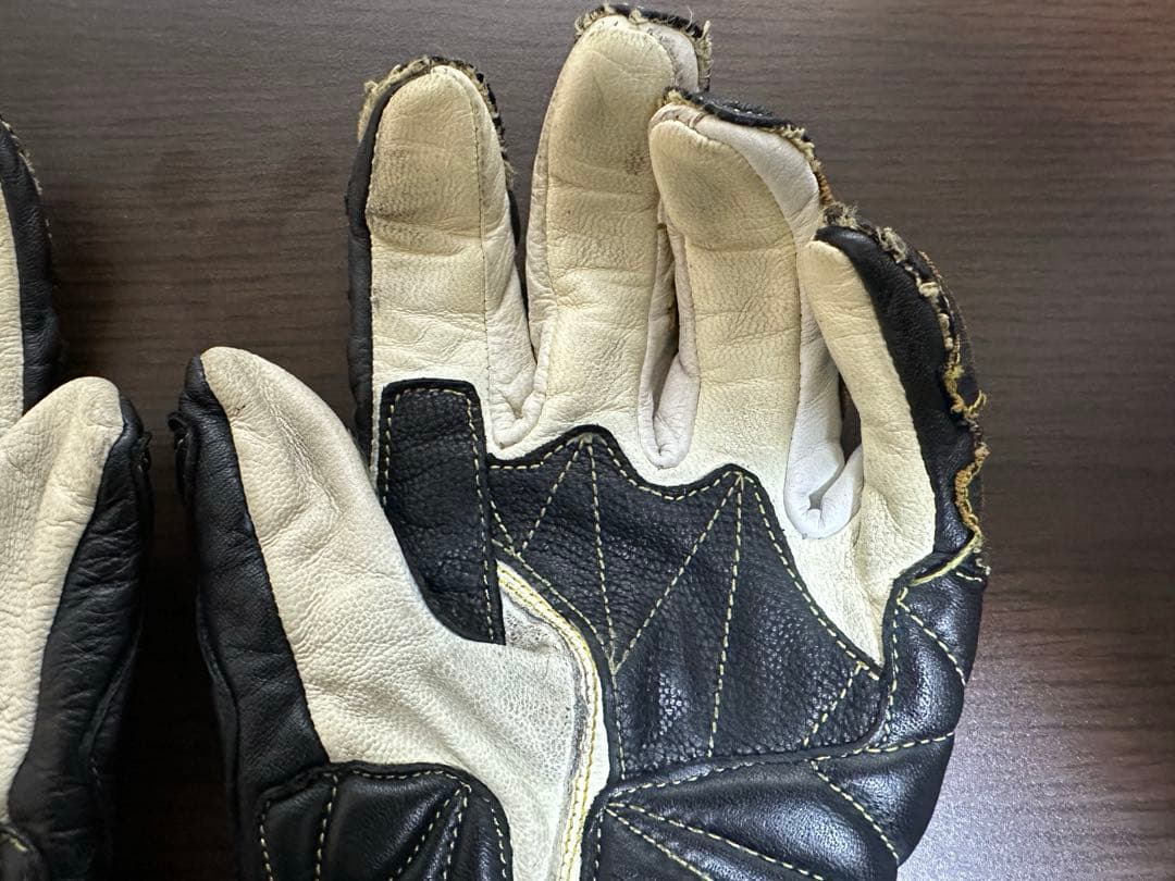 KUSHITANI GPS GLOVES 黒/白 レザー　Mサイズ