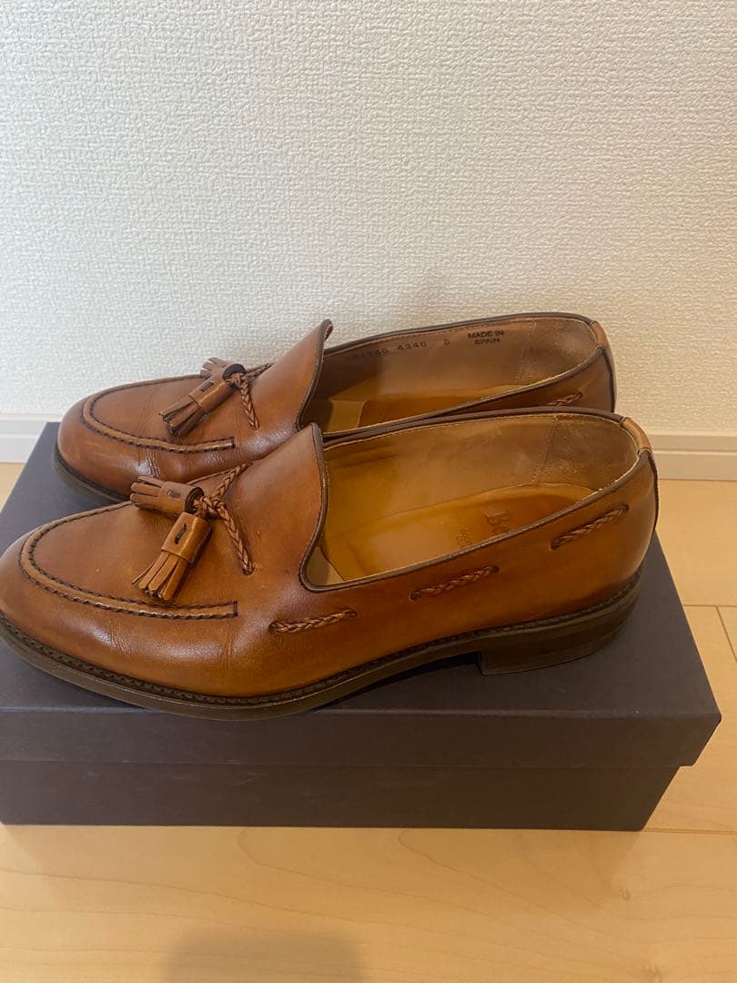 Berwick ブラウンレザー ローファー