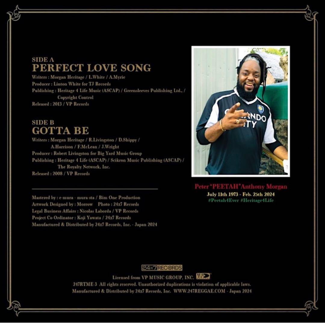 洋楽 MORGAN HERITAGE - PERFECT LOVE SONG