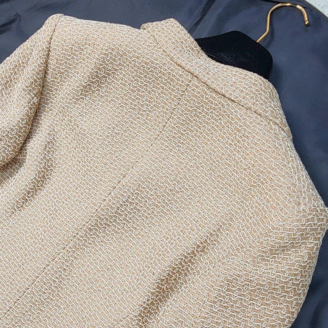 極美品✨CHANEL 98P ジャケット 刺繍 銀ボタン 38 ベージュ