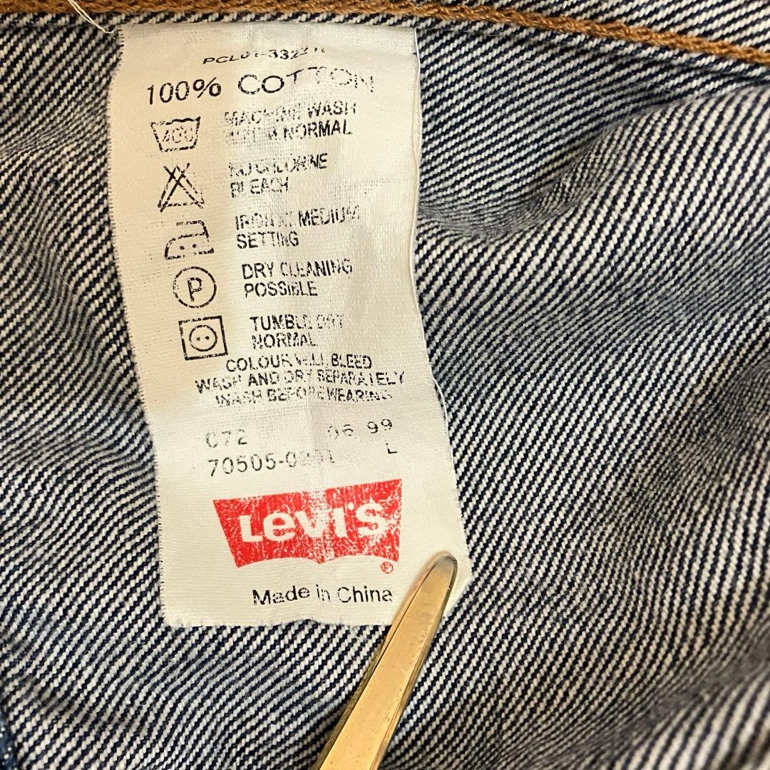 g*e様 リーバイス　70505-0201　70505 デニムジャケット 　L