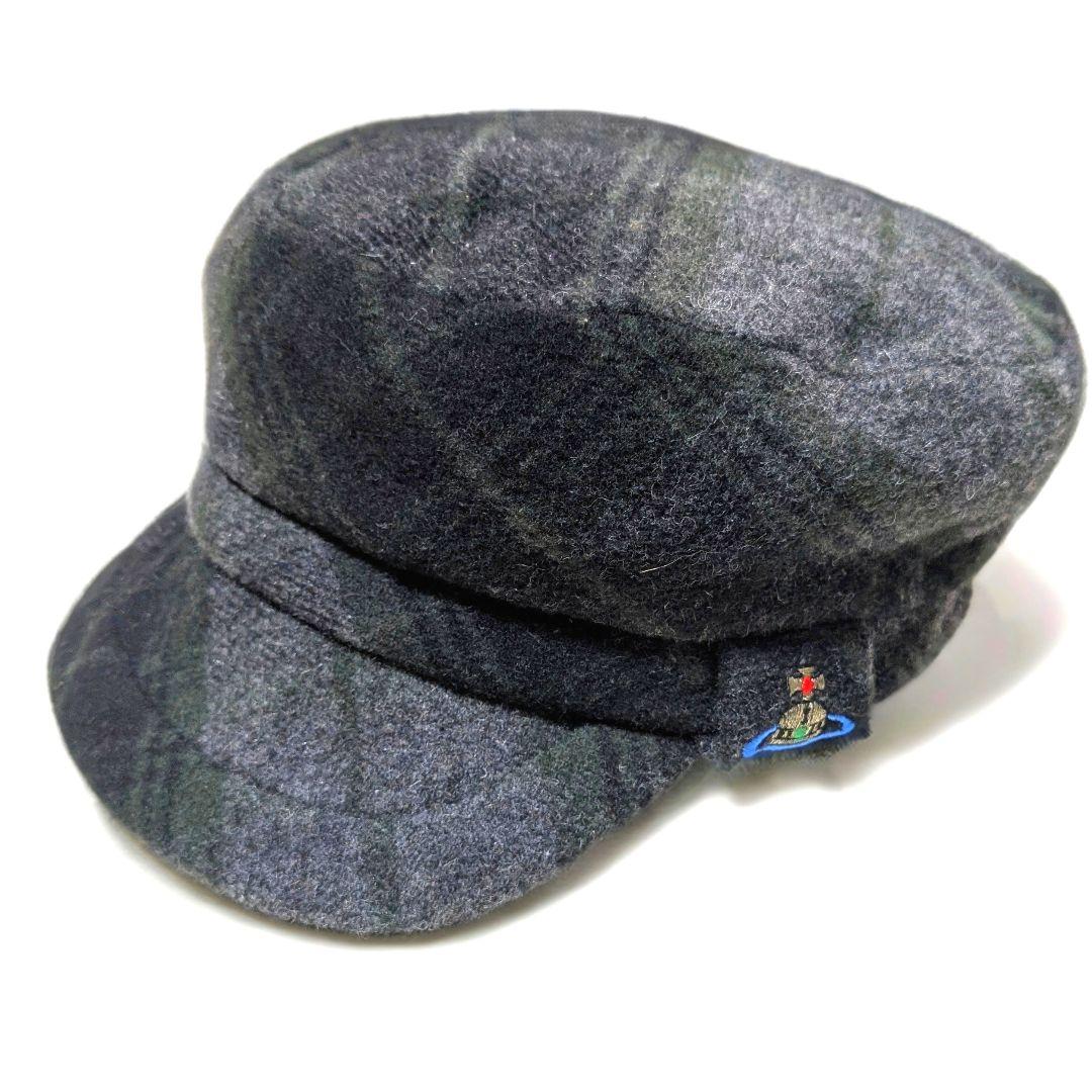 美品 ヴィヴィアンウエストウッド Y2Kアーカイブ チェック柄 キャスケット