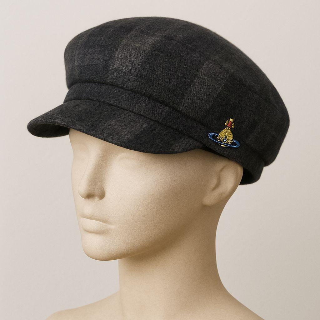 美品 ヴィヴィアンウエストウッド Y2Kアーカイブ チェック柄 キャスケット