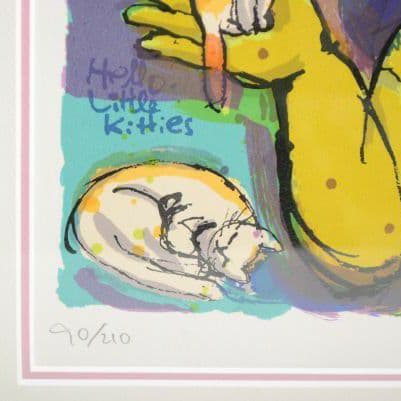 マイケルルー「Hello Little Kitties」子猫　保証書　直筆サイン