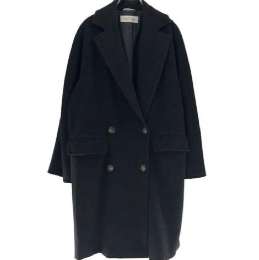 最終値下げ　Maxmara マックスマーラ　ブラック　　コート