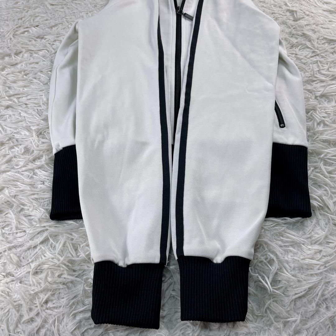 アディダス トラックジャケット 襟高 刺繍ロゴ 3本ライン　トレフォイル