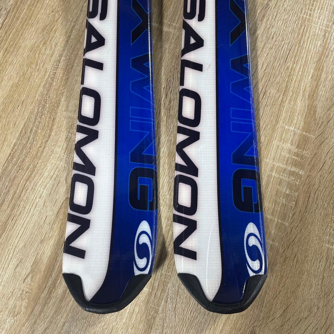 SALOMON162cm ROSSIGNOL26.5cmストック付きスキーセット