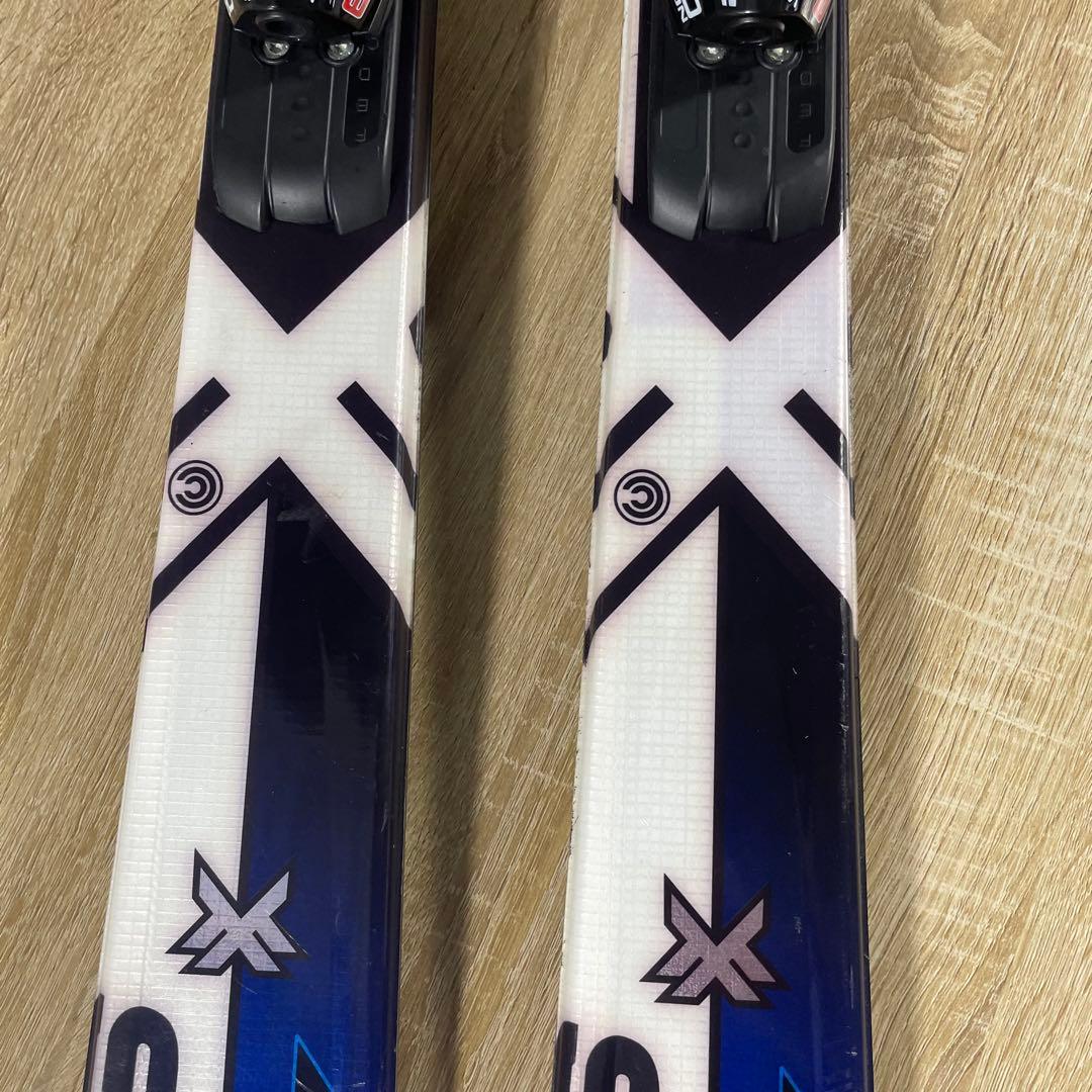 SALOMON162cm ROSSIGNOL26.5cmストック付きスキーセット