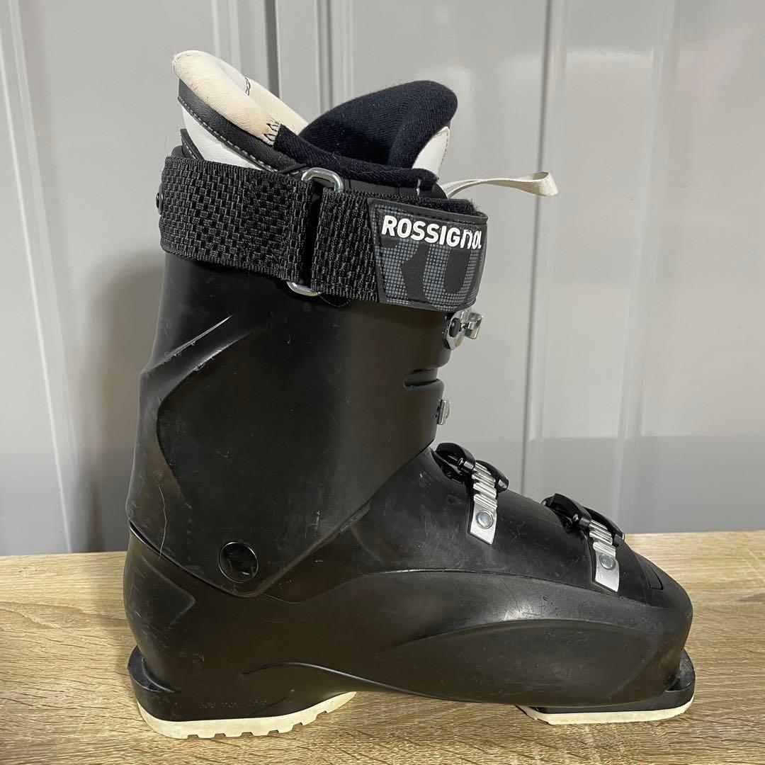 SALOMON162cm ROSSIGNOL26.5cmストック付きスキーセット