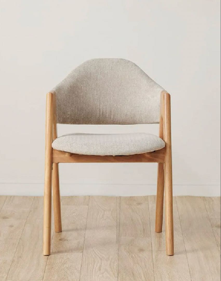 美品［ウッドパーク］ラウンドバックダイニングチェア②