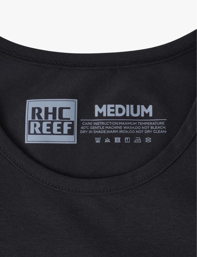 RHC REEF ブラック　リーフ　ラッシュ タンクトップ