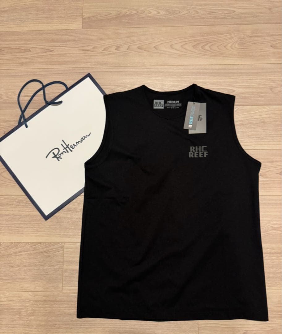 RHC REEF ブラック　リーフ　ラッシュ タンクトップ
