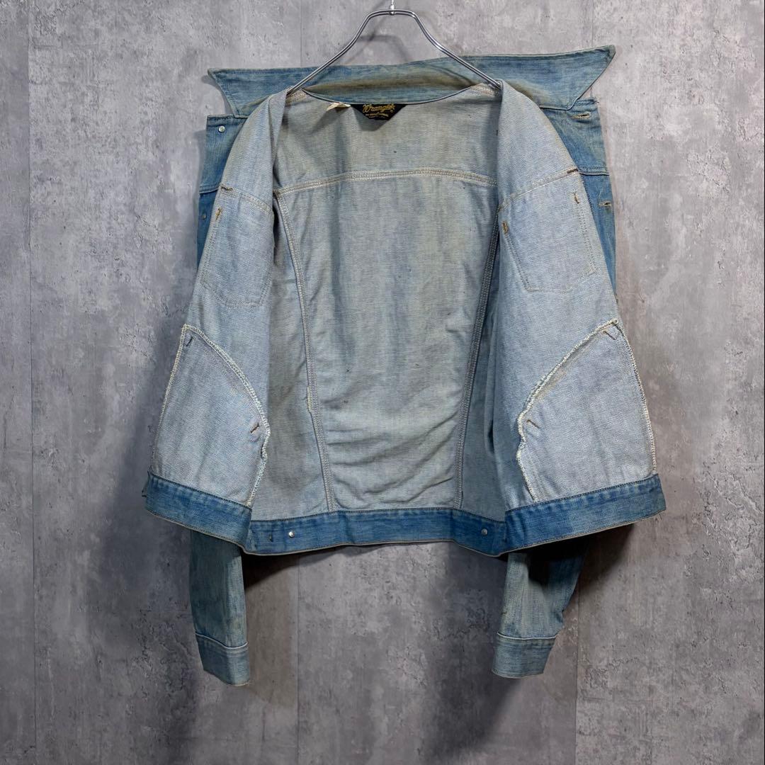 Wrangler USA製126MJデニムジャケット80s三角タグ雰囲気系ボロ