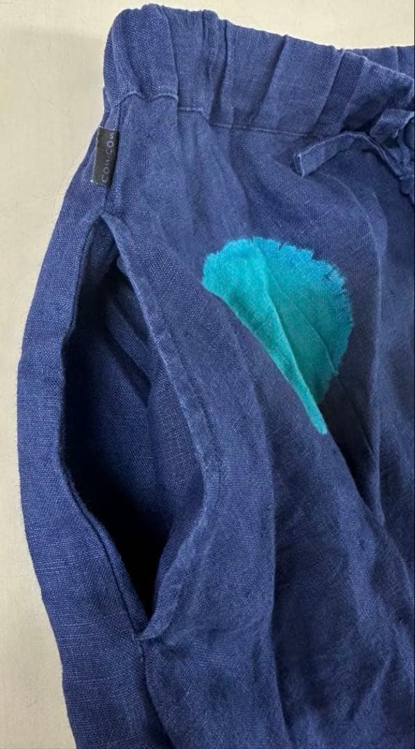 SOU・SOU 近清絞り　麻　富士/水玉大　Sサイズ