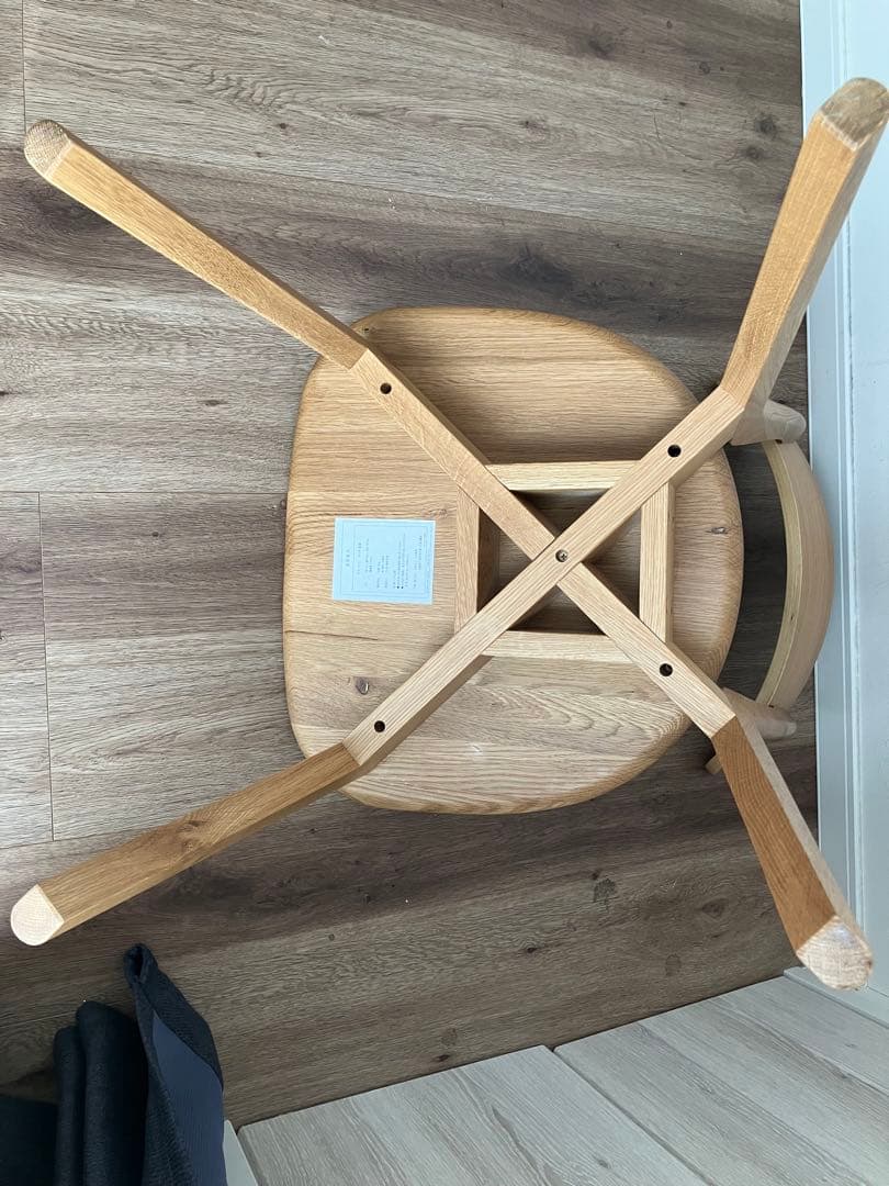 【つばき様】大川家具　ダイニングチェア1脚　②