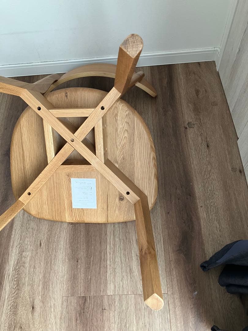 【つばき様】大川家具　ダイニングチェア1脚　②