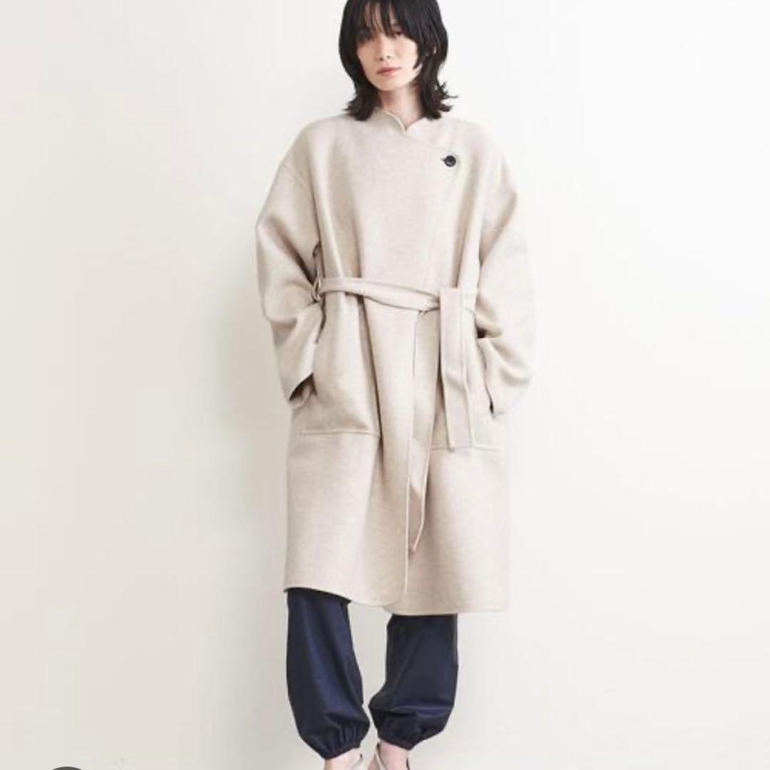 ☆美品クリーニング済み☆AEWEN MATOPH スリットベルテッドリバーコート