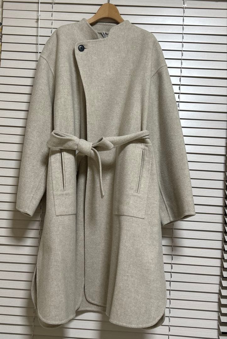 ☆美品クリーニング済み☆AEWEN MATOPH スリットベルテッドリバーコート