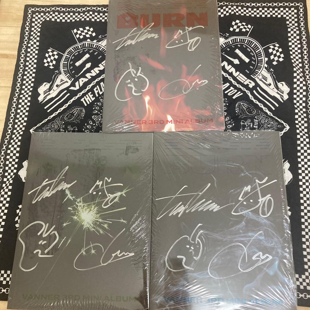 Vanner -BURN 直筆サインアルバム3枚セット　新品未開封　初回トレカ