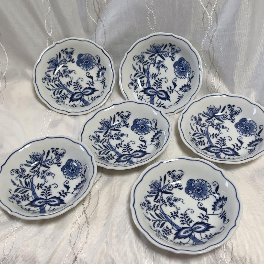 Blue Danube ブルーダニューブ サラダボウル 小皿 大皿 7枚セット