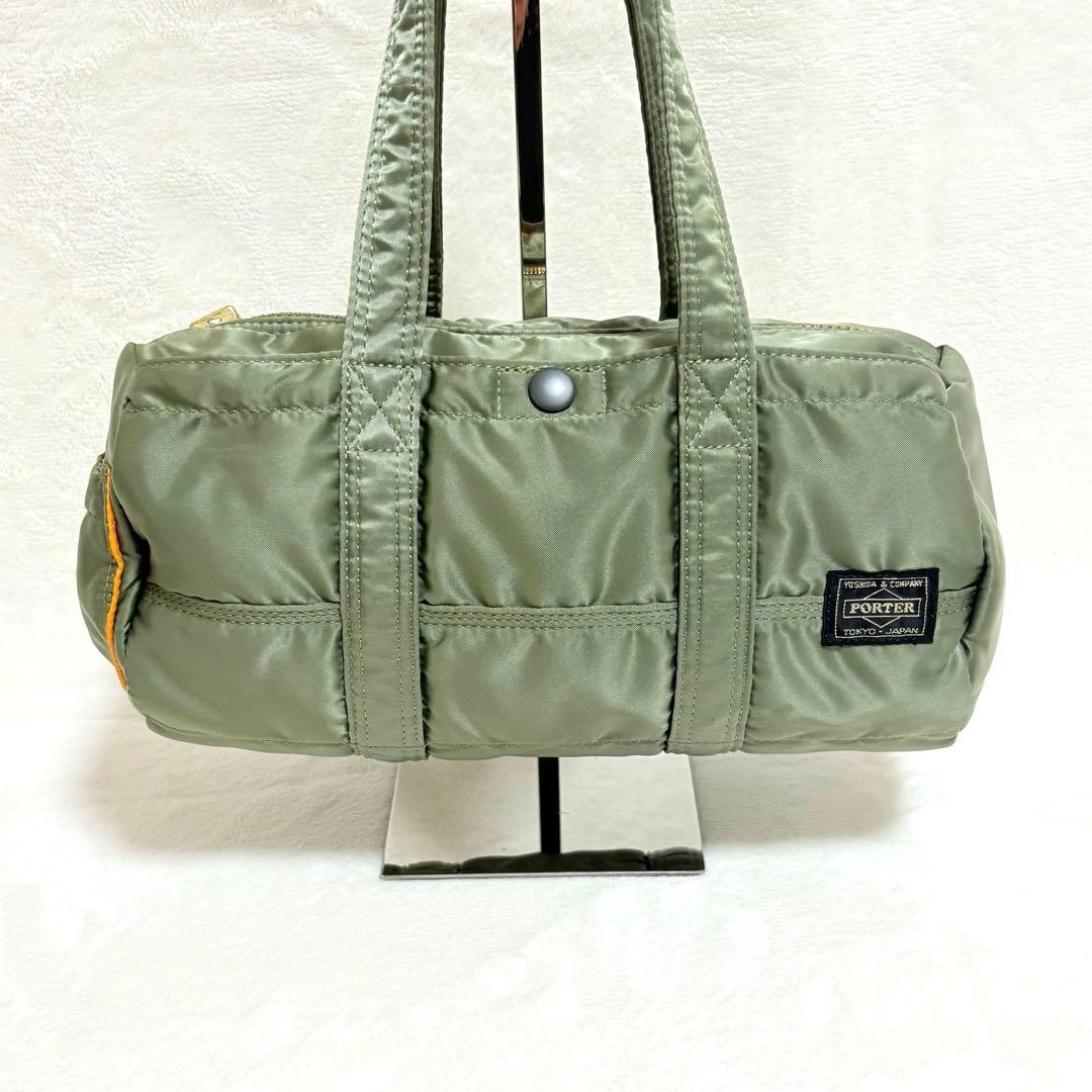 ◆極美品◆希少 ポーター タンカー ミニボストンバッグ Sサイズ セージ