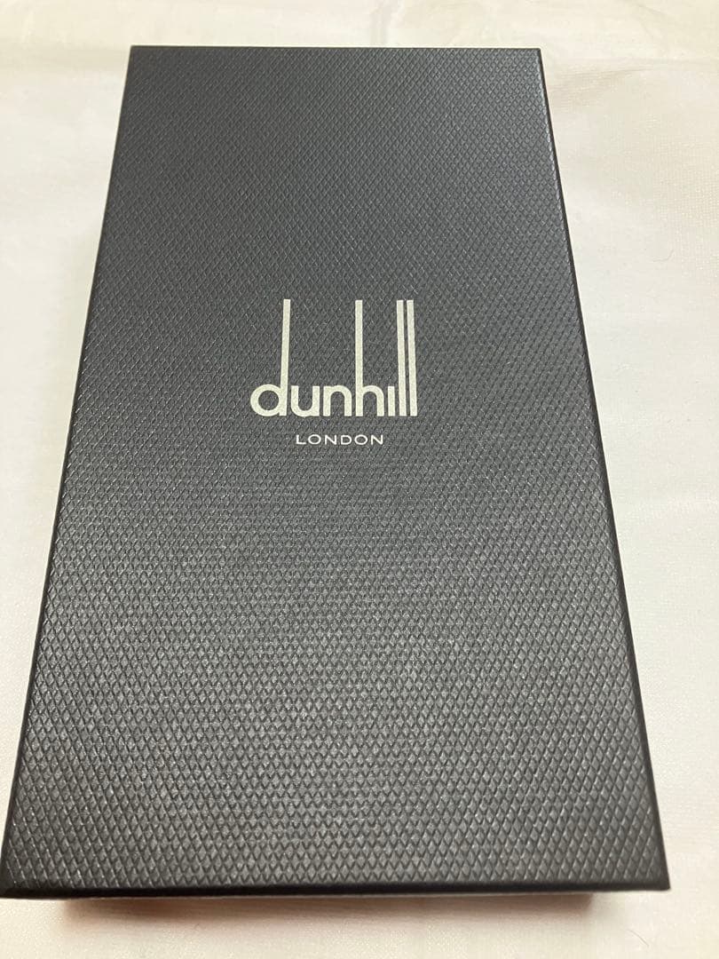 ［新品未使用]dunhill 二つ折り財布 ブラック レザー