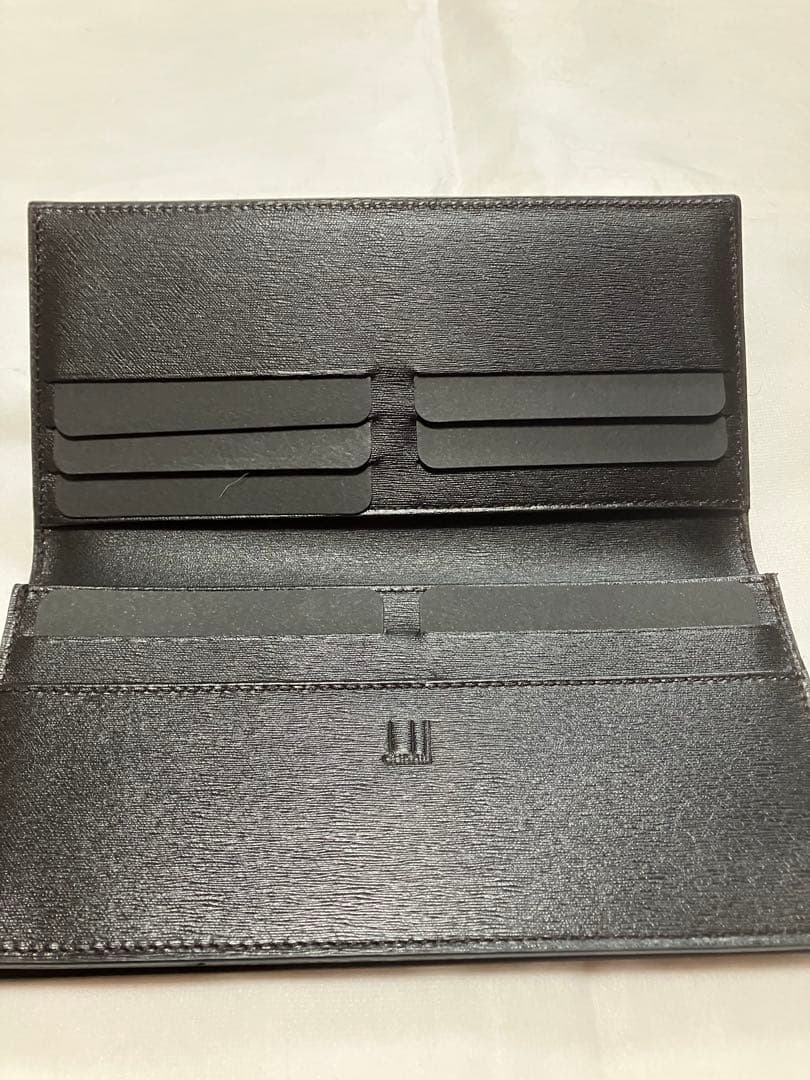 ［新品未使用]dunhill 二つ折り財布 ブラック レザー