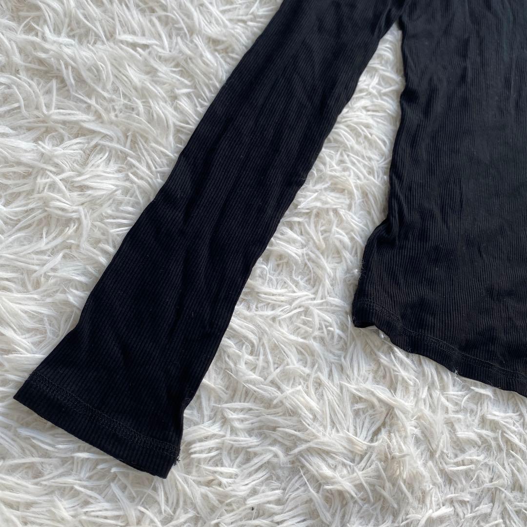 DIESEL ディーゼル Dロゴ　ロングカットソー　ブラック　M