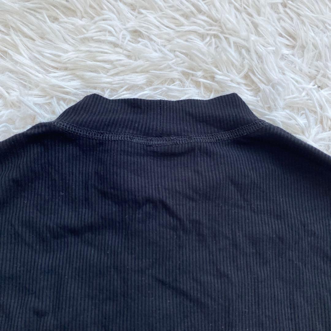 DIESEL ディーゼル Dロゴ　ロングカットソー　ブラック　M