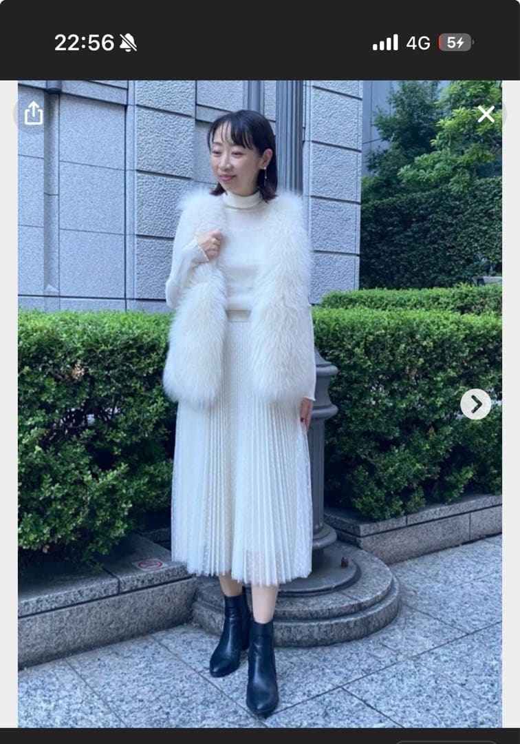 a*e様 エポカEPOCA ムートンコンビニットジレ