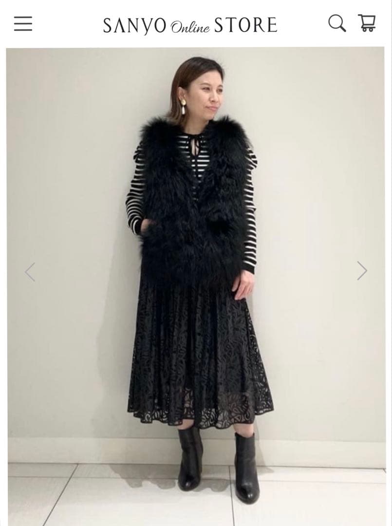 a*e様 エポカEPOCA ムートンコンビニットジレ