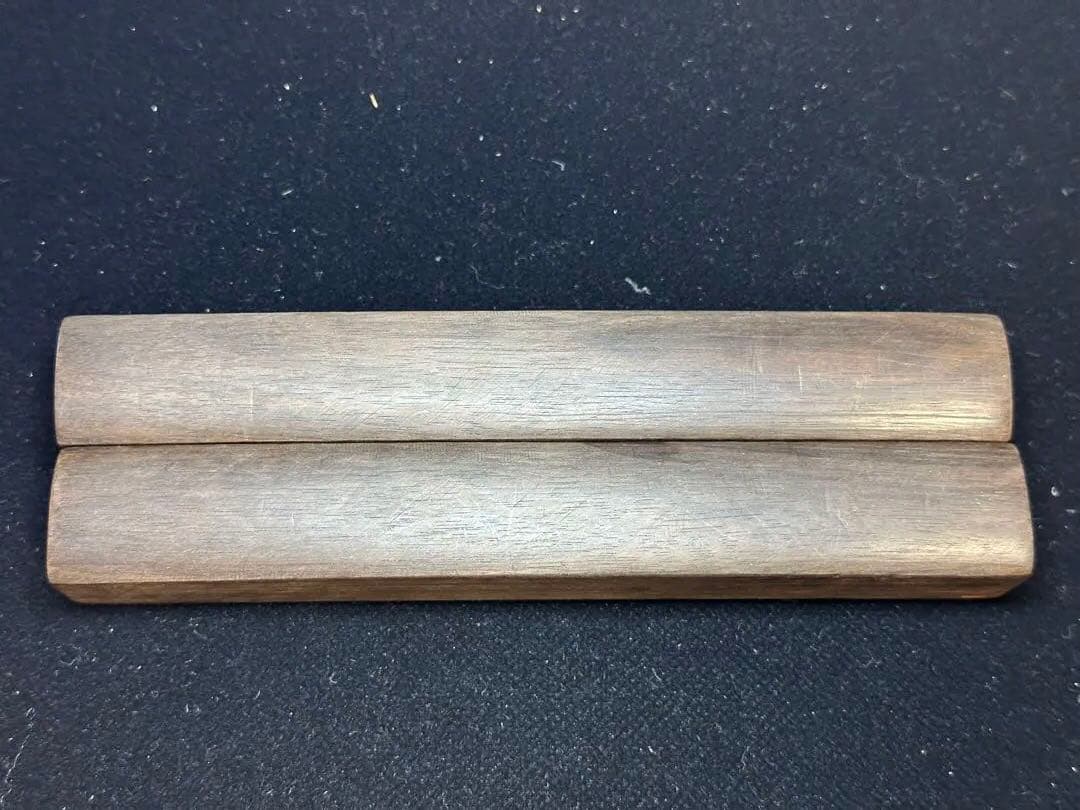 義太夫、人間浄瑠璃、豊竹若太夫　豊竹派　打木　拍子木　柝たく　黒檀最高级　義太夫