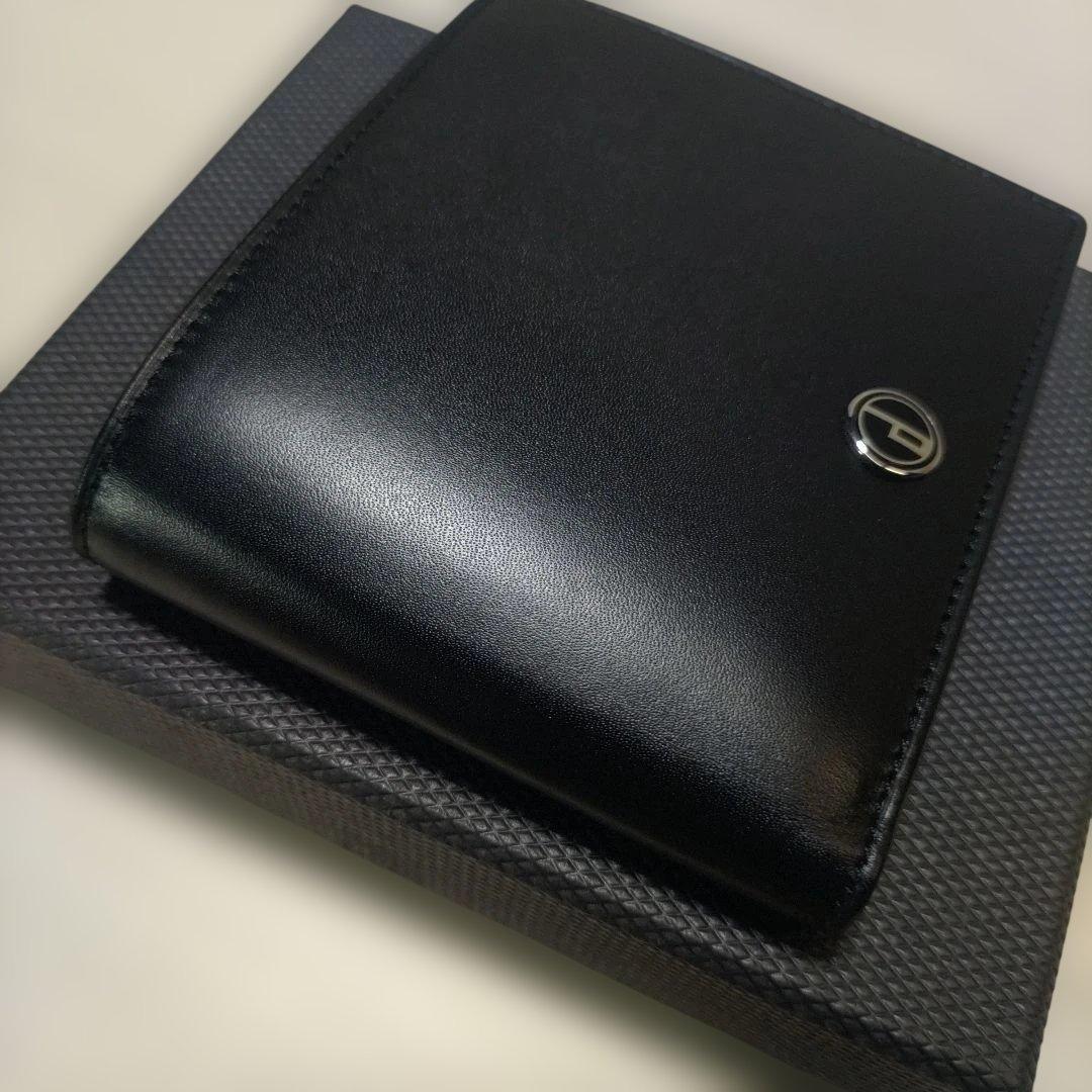 ダンヒル dunhill 二つ折り財布 　 カーフスキンレザー