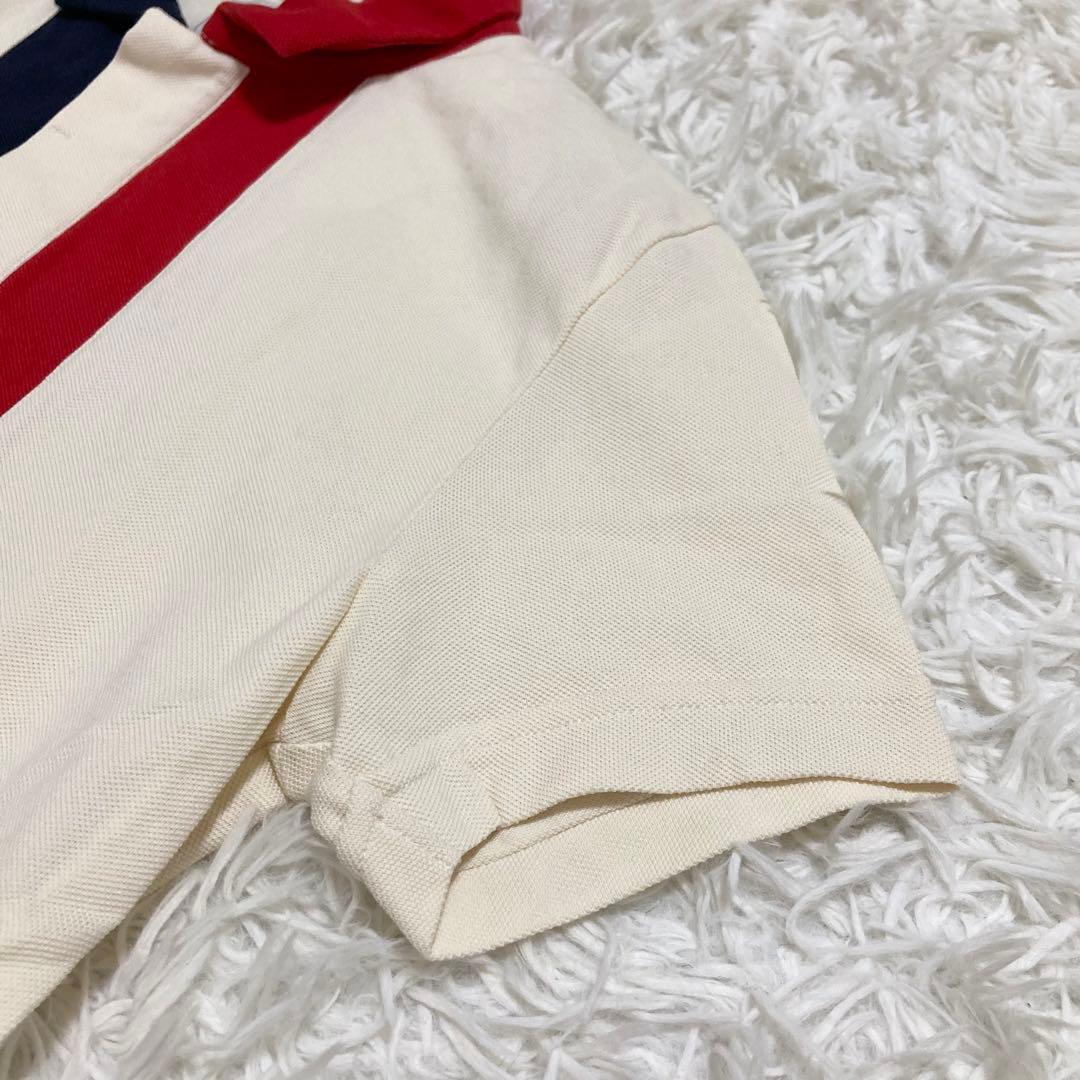 モンクレール ポロシャツ センターロゴ トリコロール 鹿の子 マグリア S