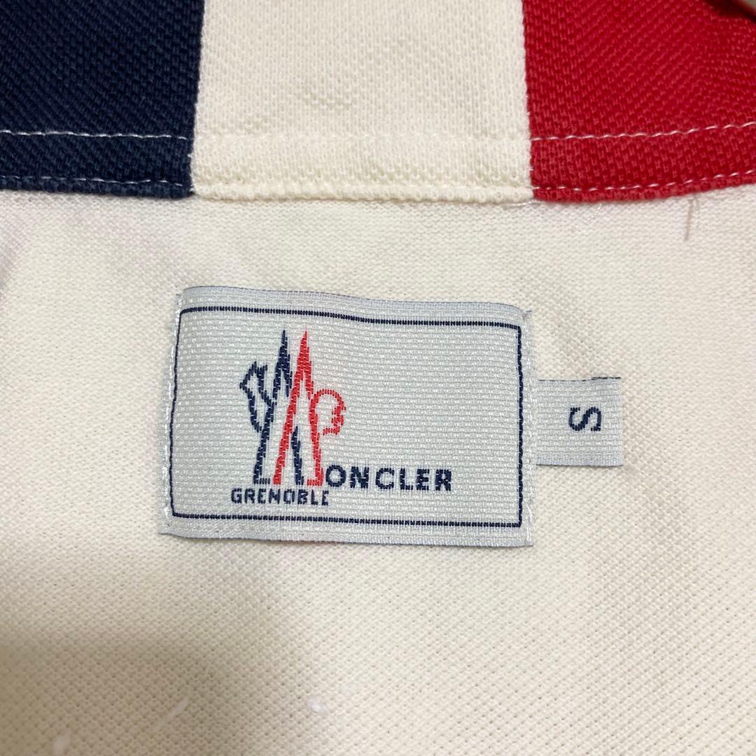モンクレール ポロシャツ センターロゴ トリコロール 鹿の子 マグリア S