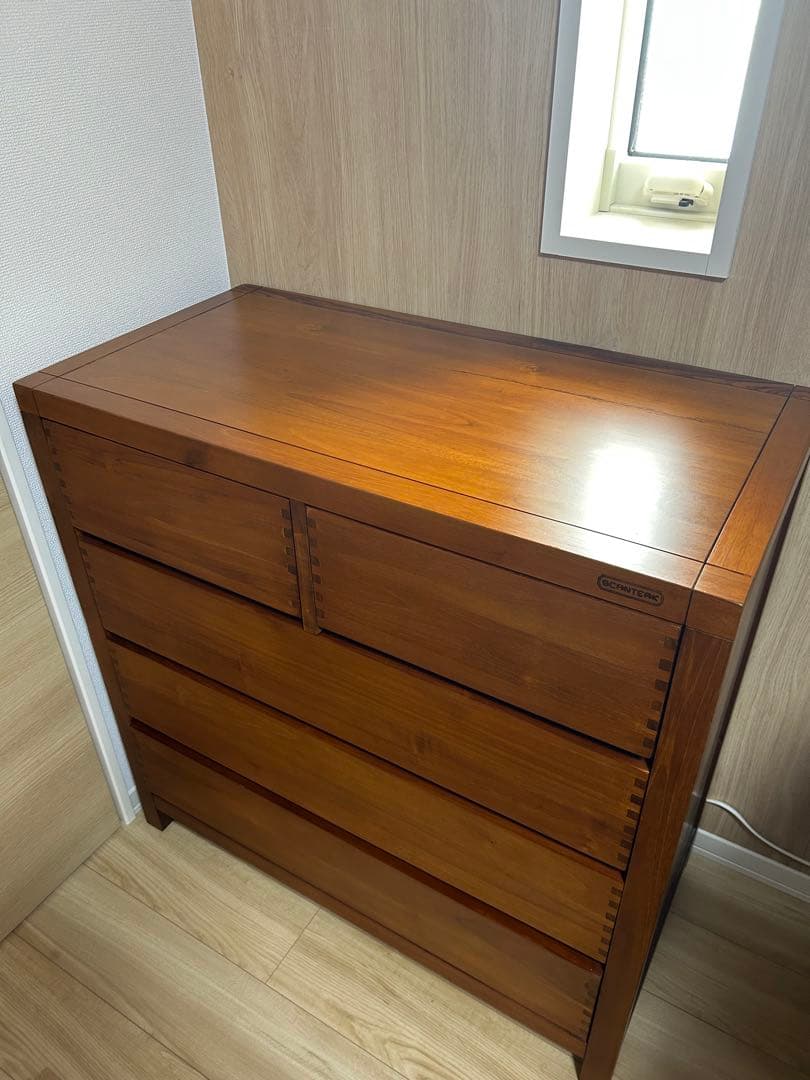 SCANTEAK チェスト 5段