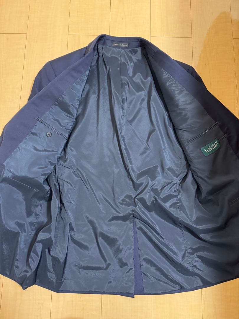 【美品】Ralph Lauren 紺ブレ ウール100%