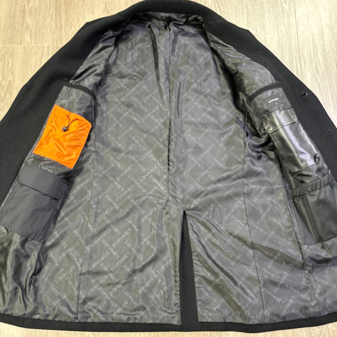 レ*オ様 SOPHNET. CHESTERFIELD COAT BLACK/L