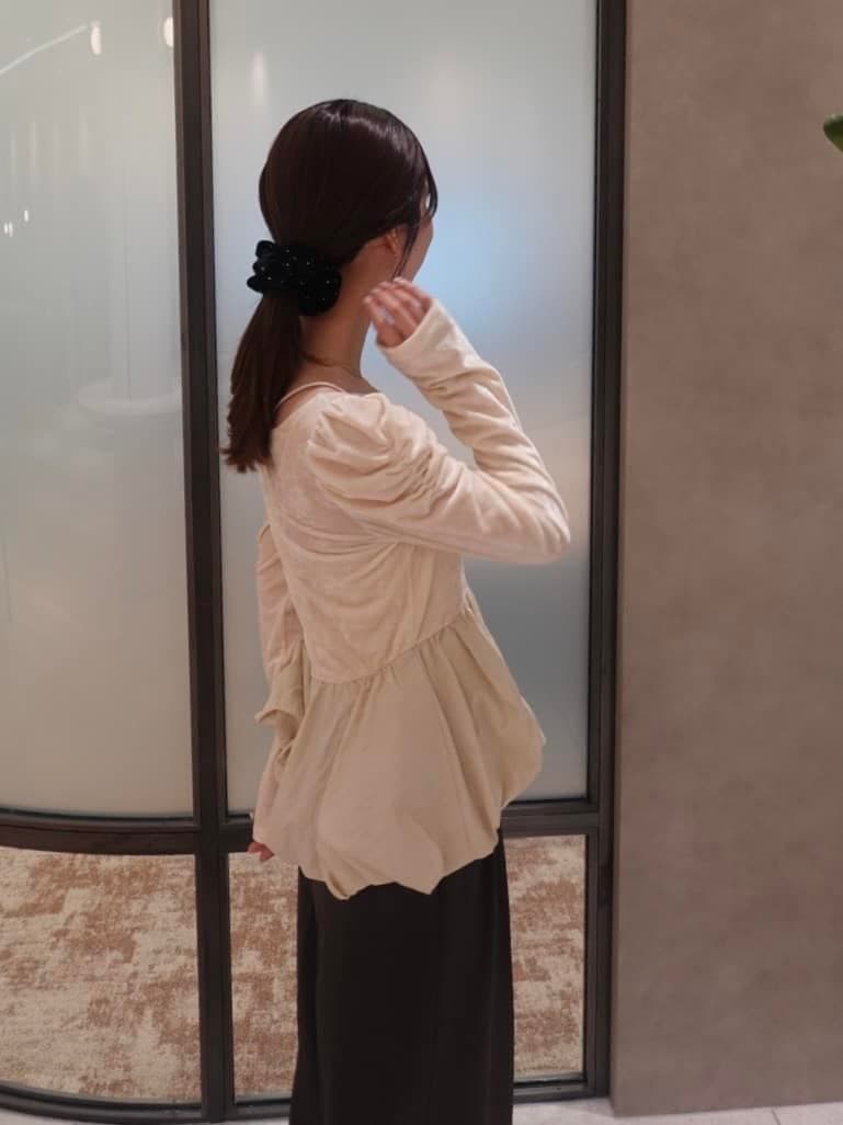 実物写真あり完売 ココディール ベロアドッキングバルーントップス