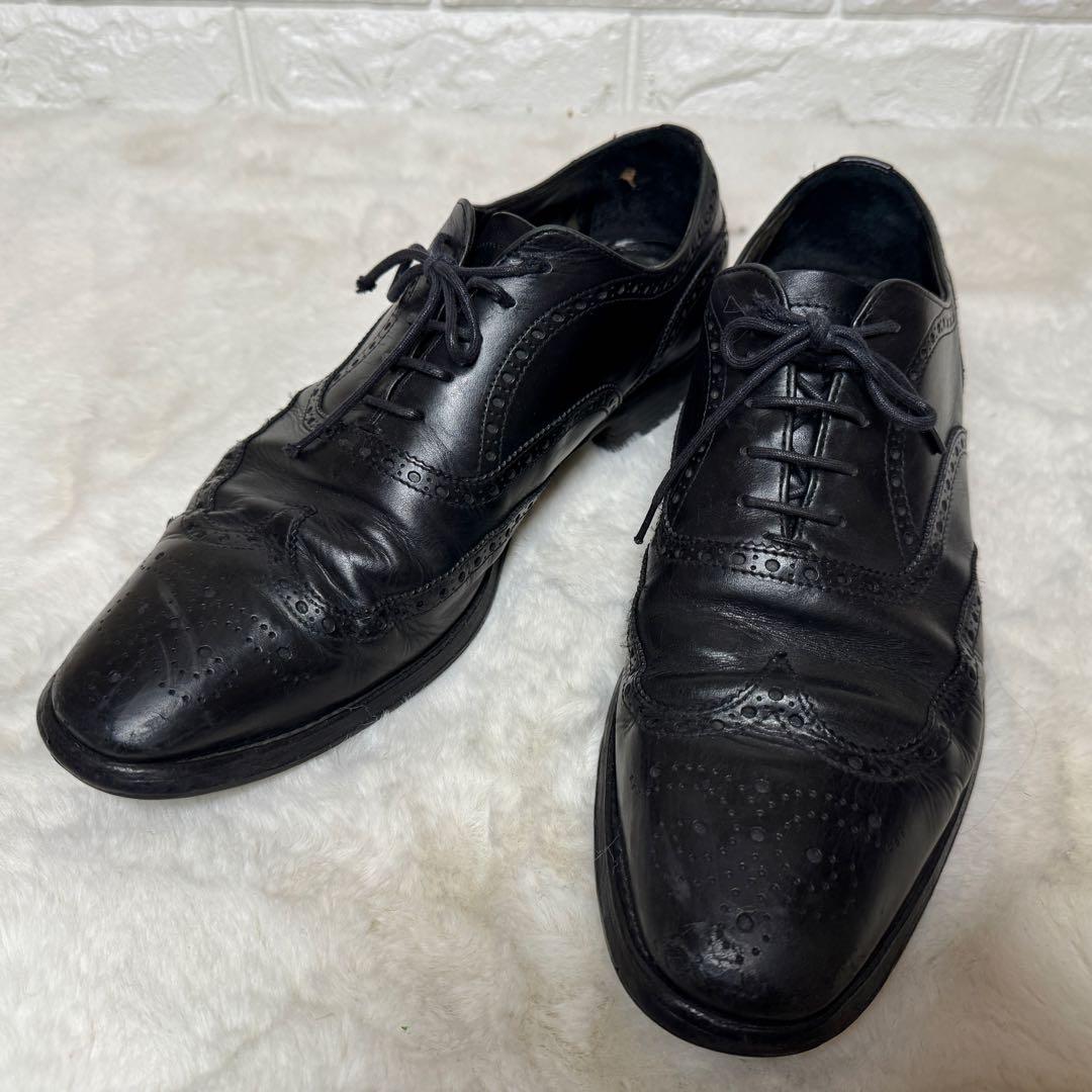 PRADA プラダ　革靴　ビジネスシューズ ウイングチップ 黒 26.5