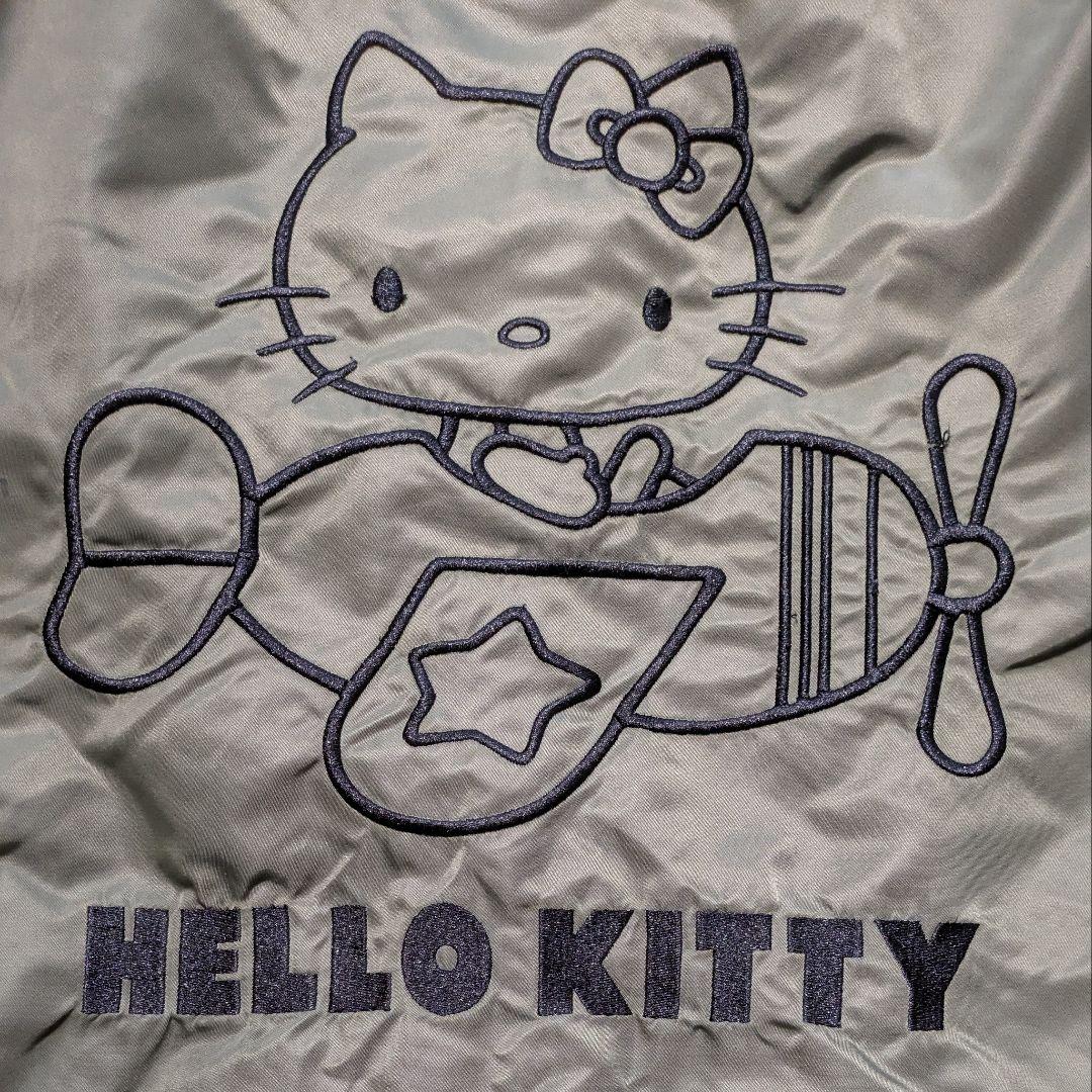 【レア】HELLO KITTY ハローキティ MA-1 バック刺繍 LL メンズ