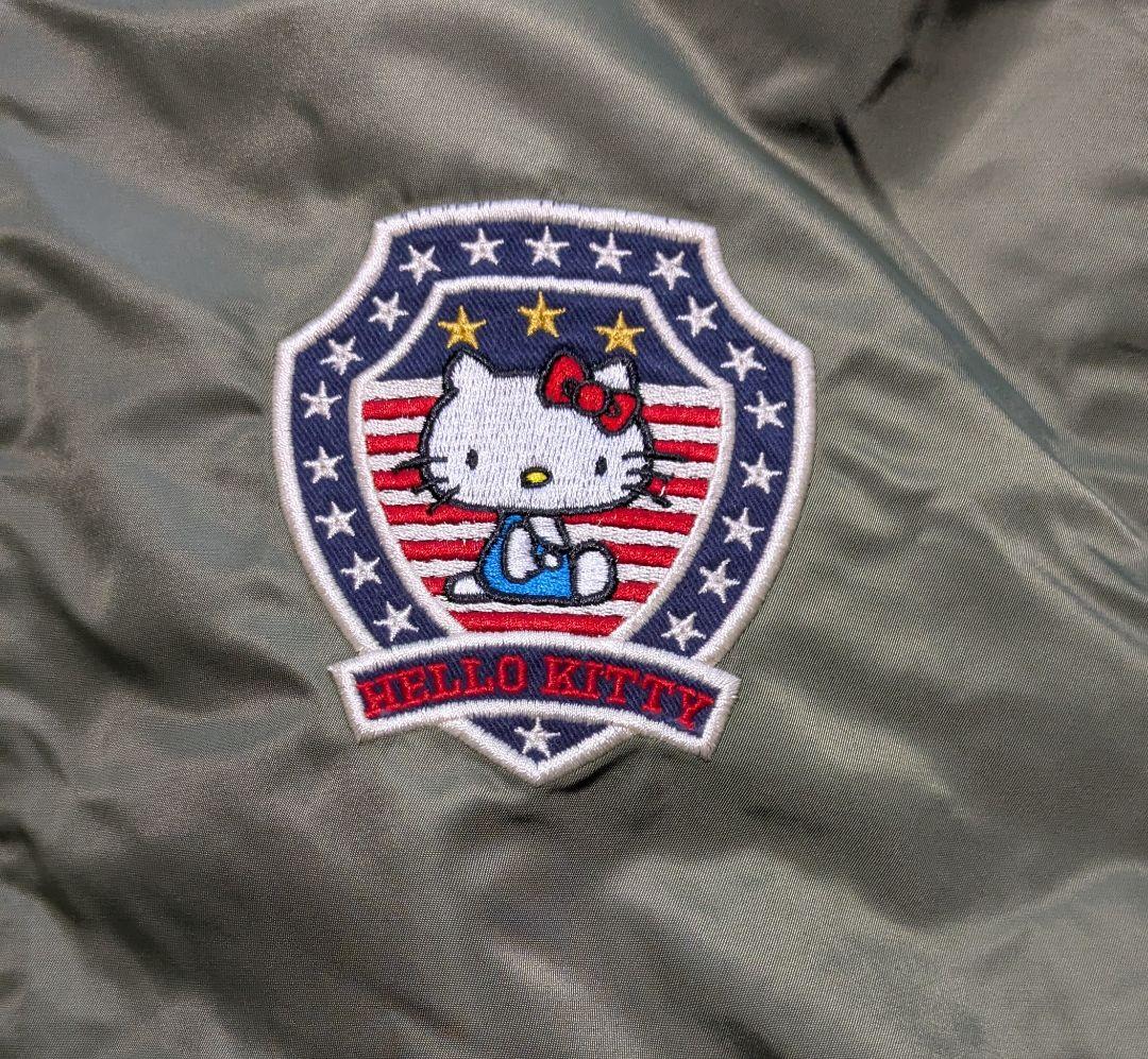 【レア】HELLO KITTY ハローキティ MA-1 バック刺繍 LL メンズ