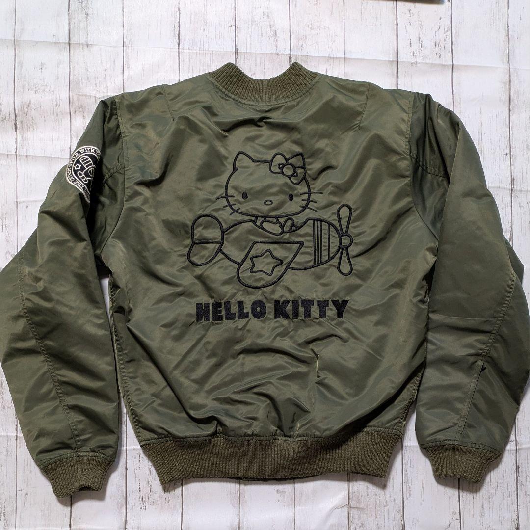 【レア】HELLO KITTY ハローキティ MA-1 バック刺繍 LL メンズ