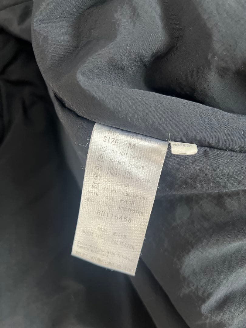 萌　MOYURU 中綿 ロングベスト　ブラック