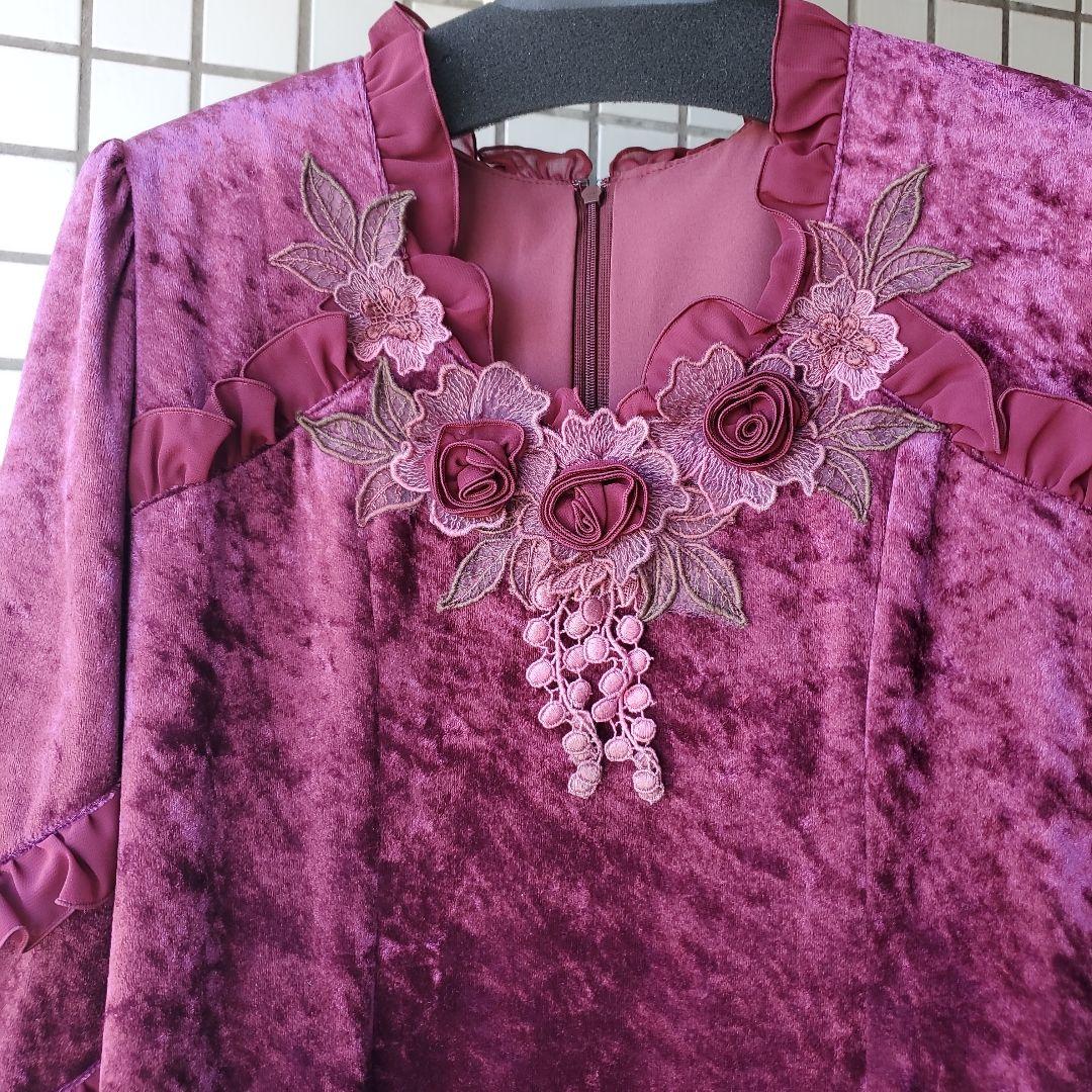 【スターバレリーナ】✴️超豪華　ベルベットロングワンピース