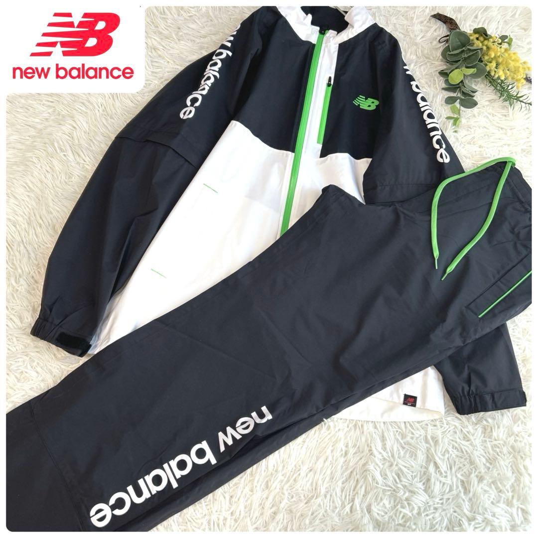 極美品✨ニューバランス ゴルフ 2way レインウェア セットアップ　XL
