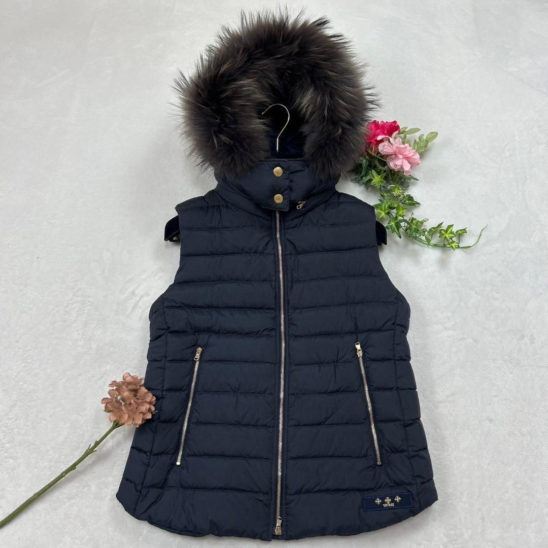 F665 M 2 タトラス オルシエラ 軽量 ネイビー ダウンベスト レディース