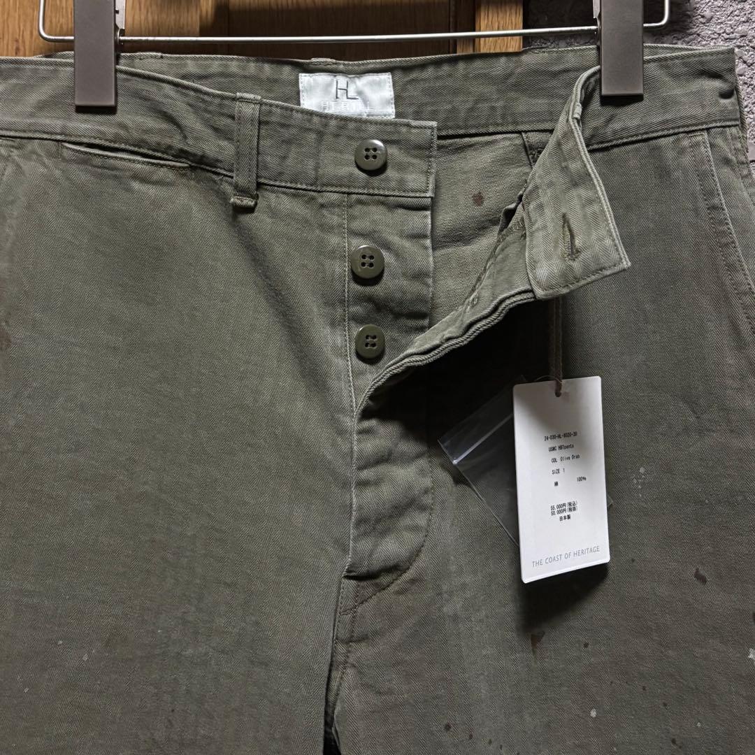 パンツ HERILL 24AW \"USMC HBTPants\" -Olivedrab-