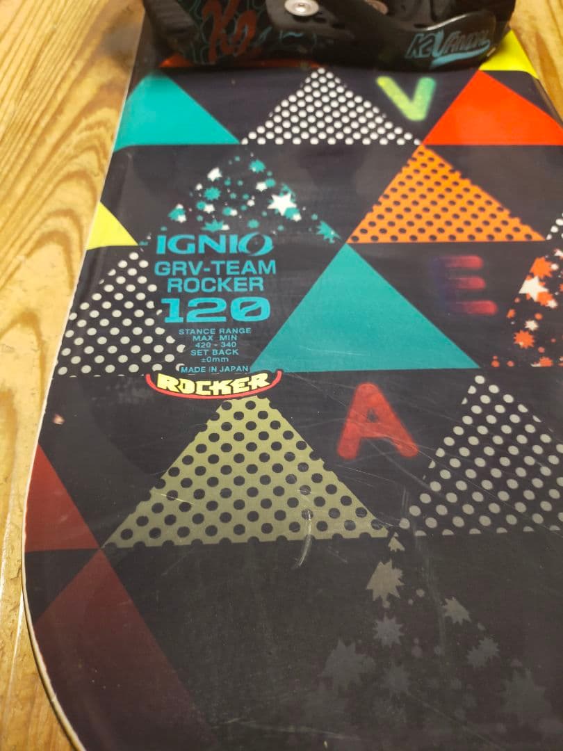 キッズ　スノーボード120 子供 スノーボード3点セット